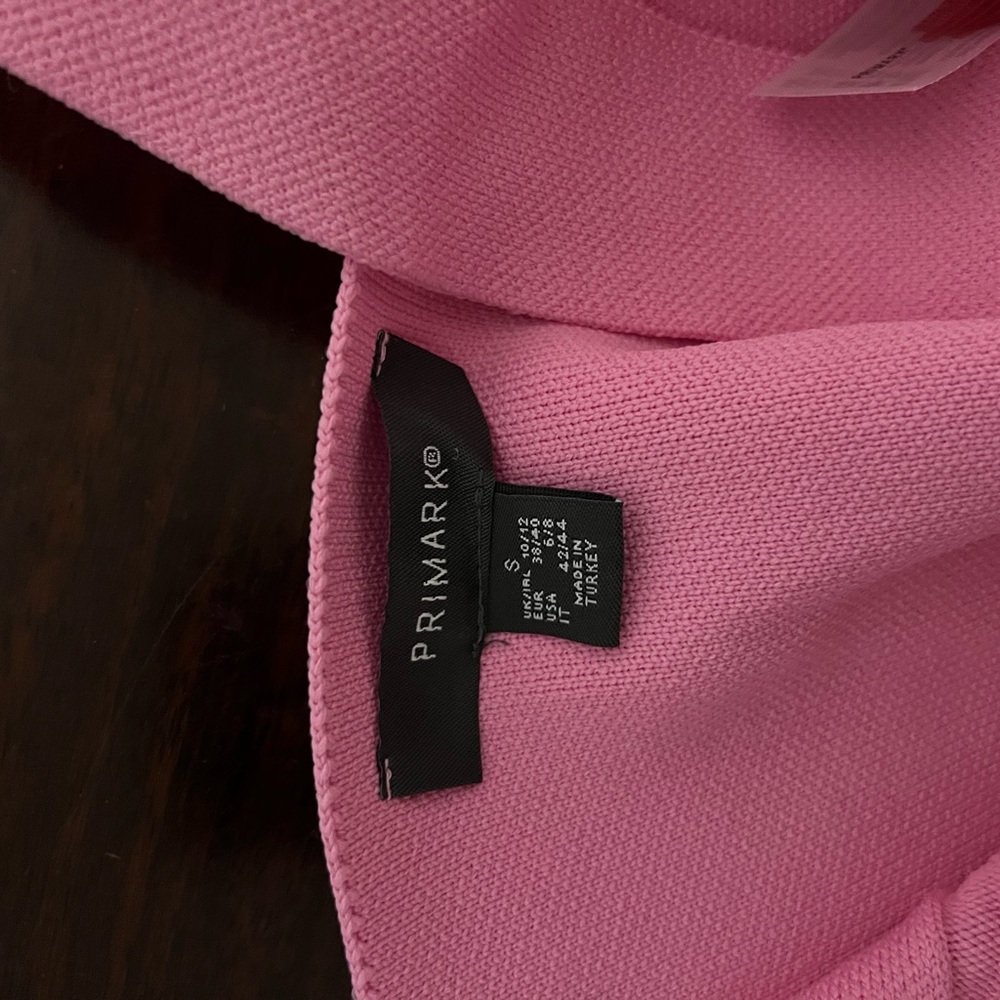 Primark Pink Ribbed Tank Top - Picture 2 of 2